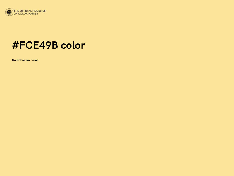 #FCE49B color image
