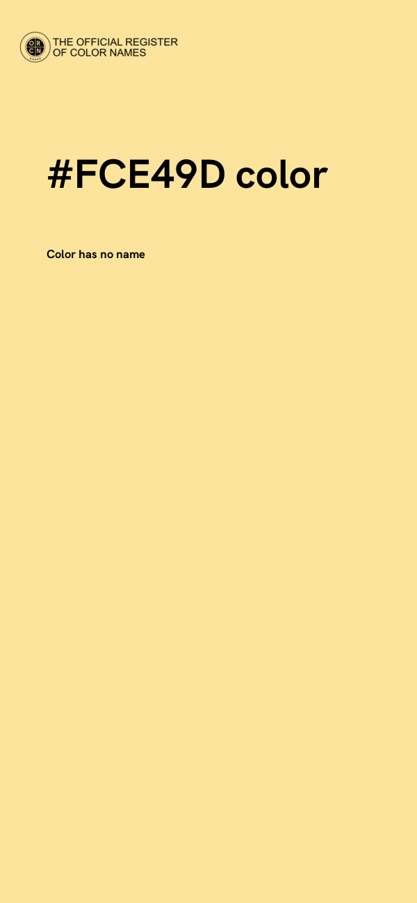 #FCE49D color image