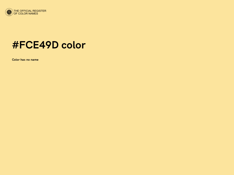 #FCE49D color image