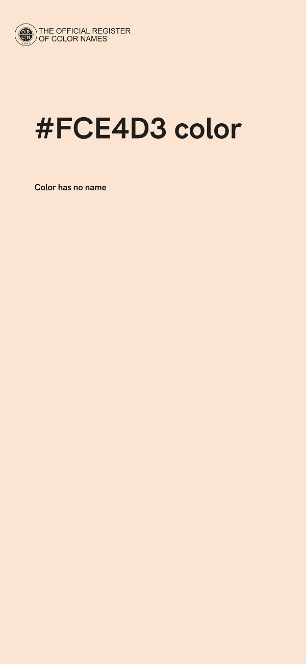 #FCE4D3 color image