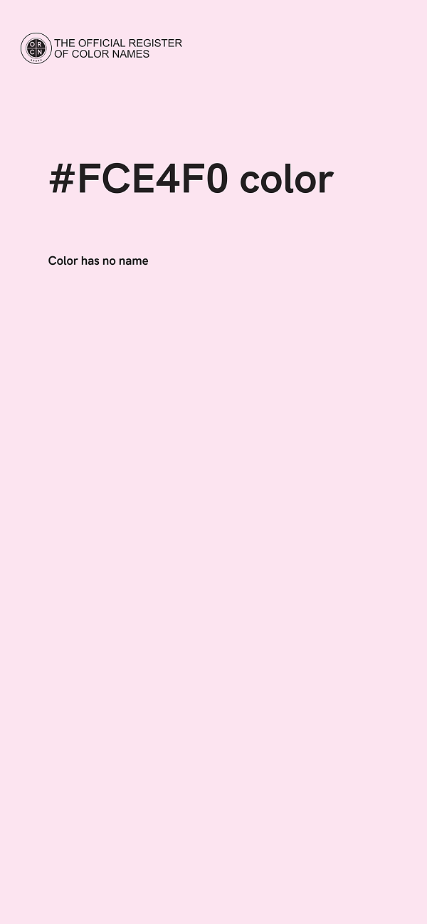 #FCE4F0 color image