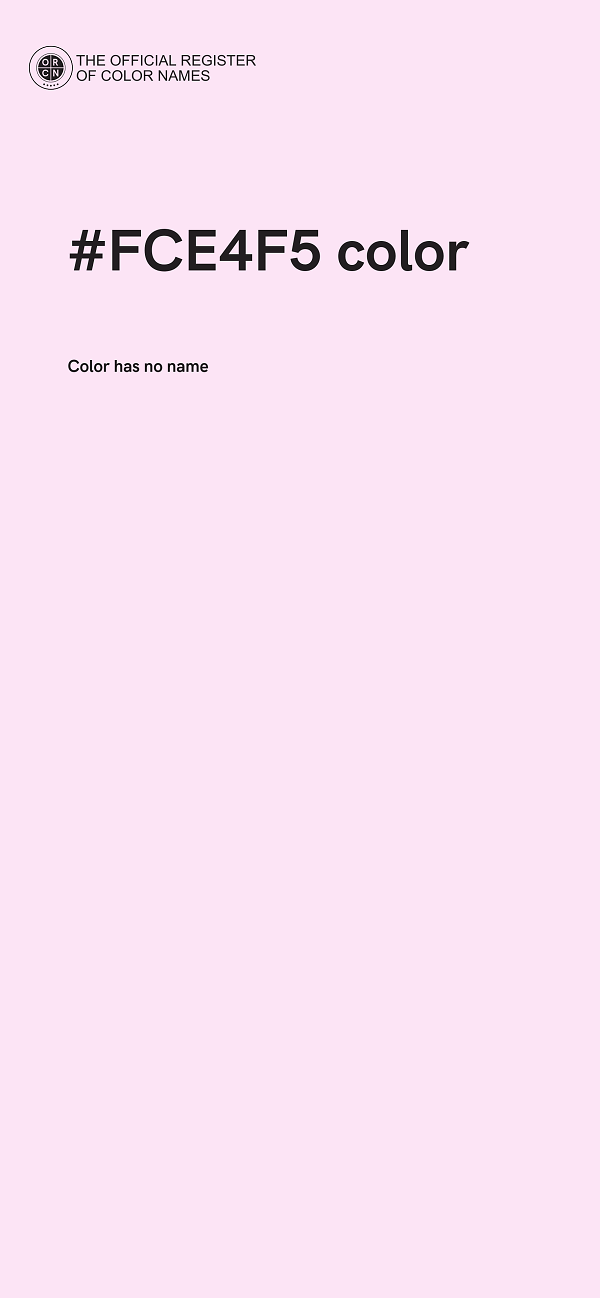 #FCE4F5 color image