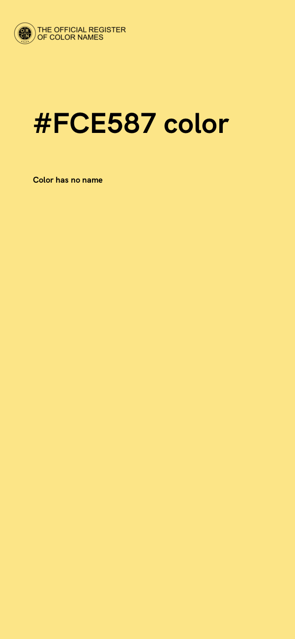 #FCE587 color image
