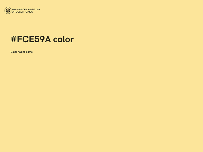 #FCE59A color image