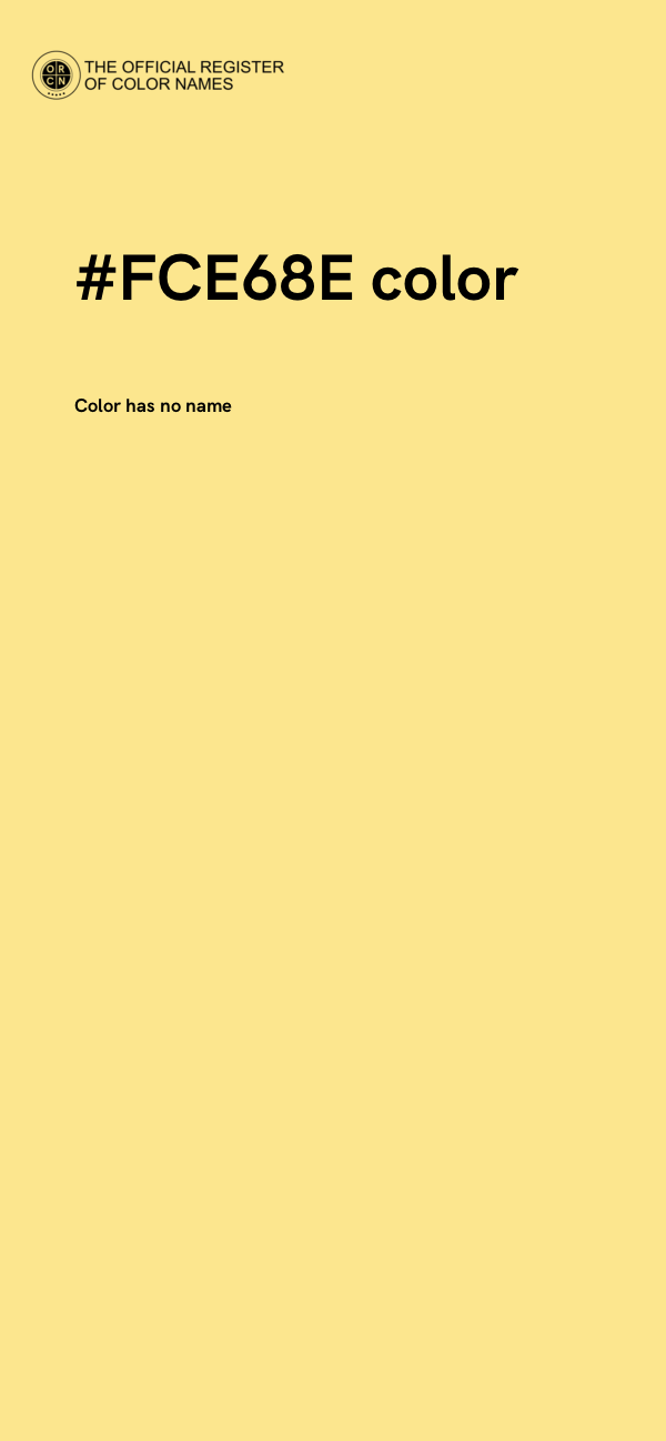 #FCE68E color image