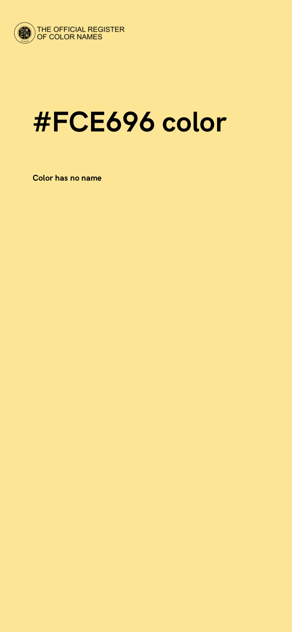 #FCE696 color image
