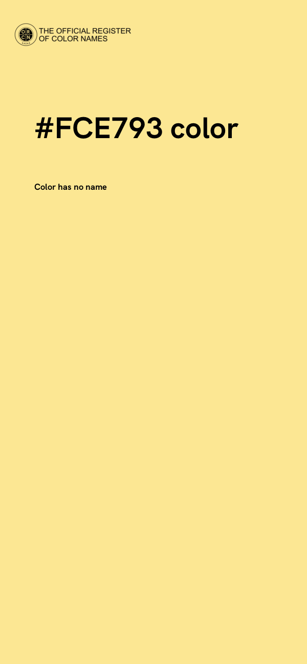 #FCE793 color image
