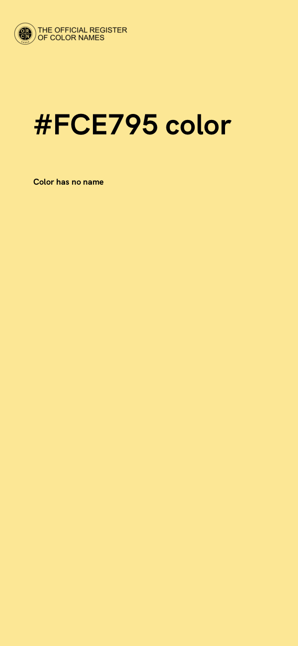 #FCE795 color image