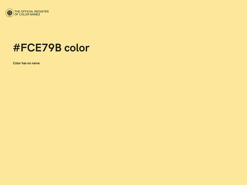 #FCE79B color image