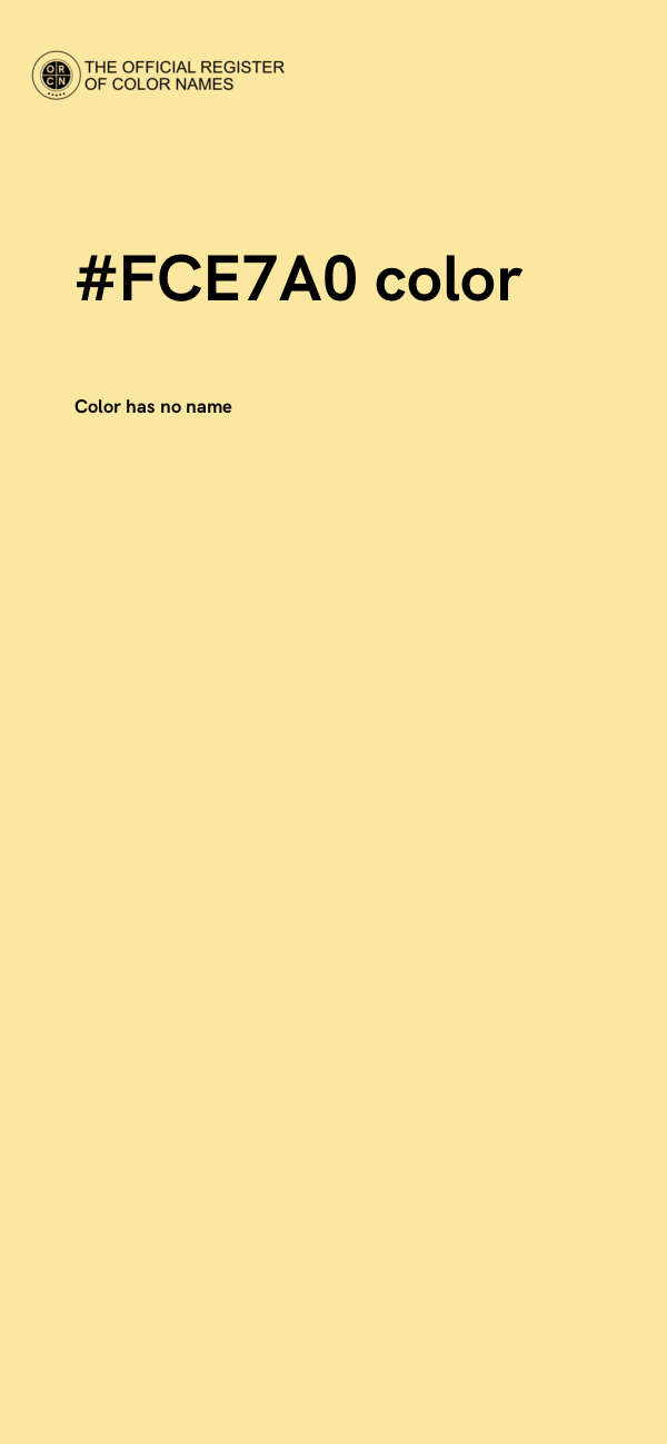 #FCE7A0 color image
