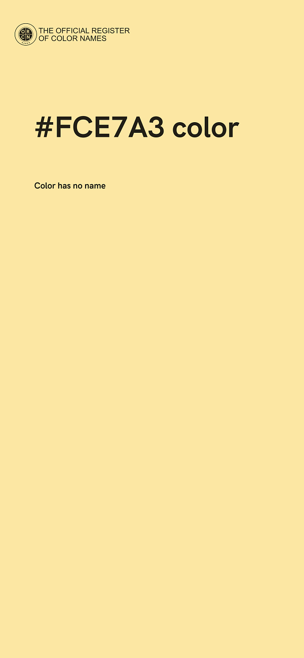 #FCE7A3 color image