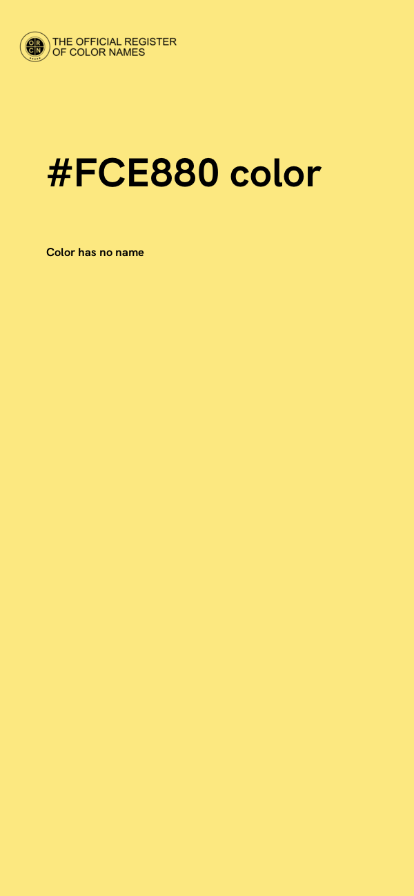 #FCE880 color image