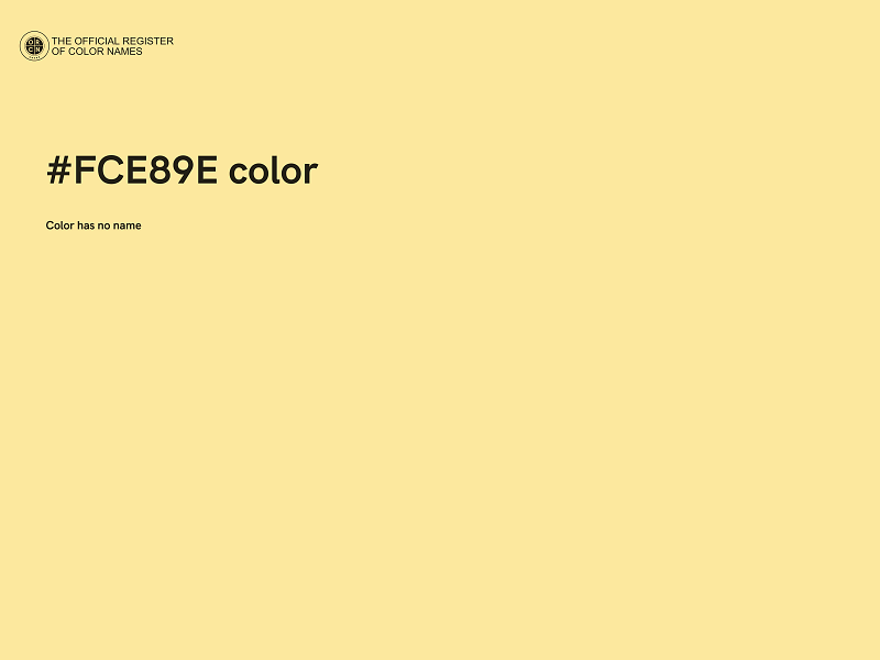 #FCE89E color image