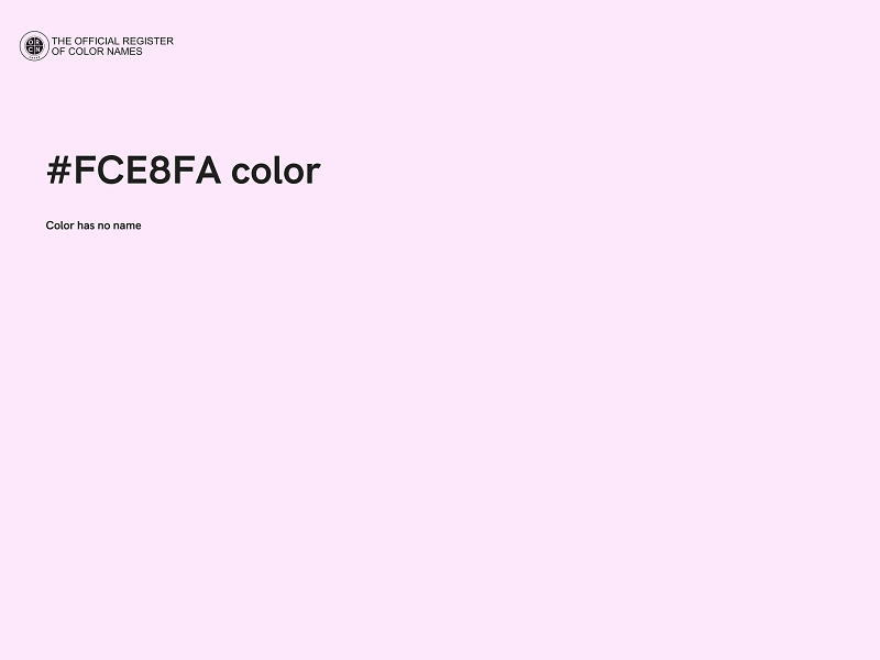 #FCE8FA color image