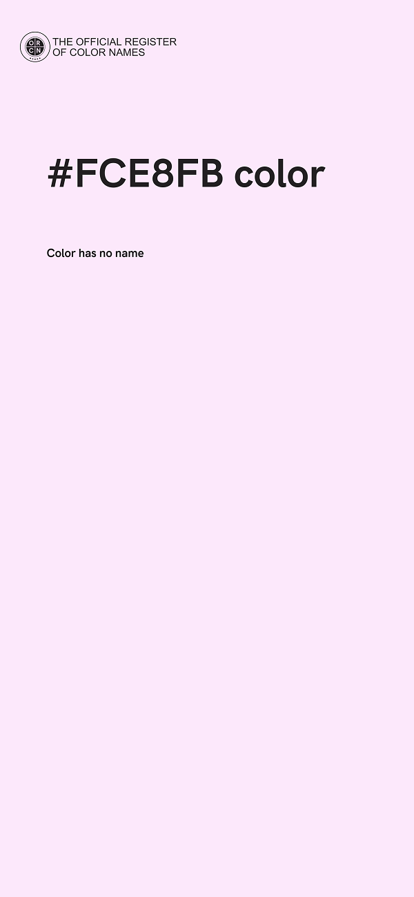 #FCE8FB color image