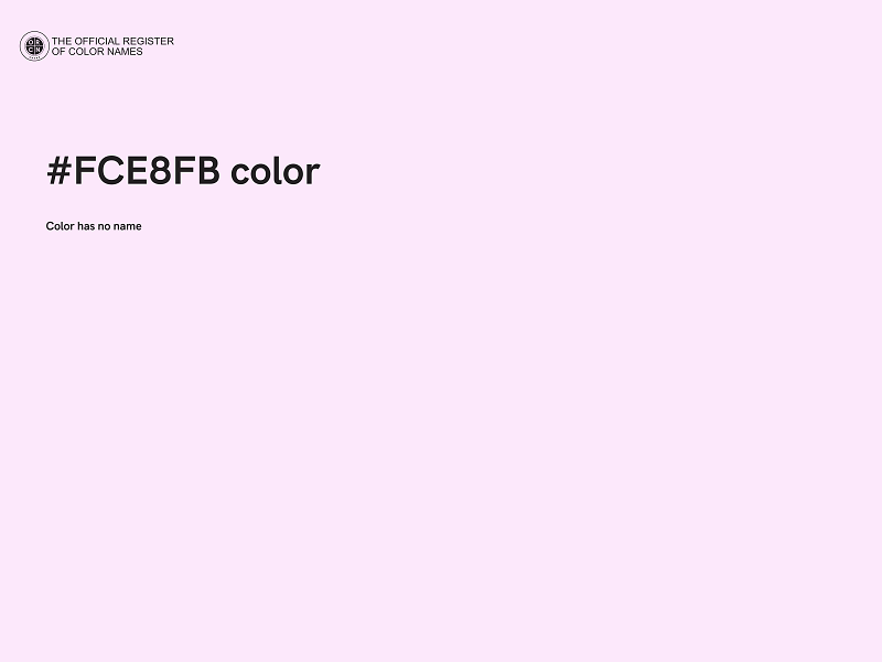 #FCE8FB color image