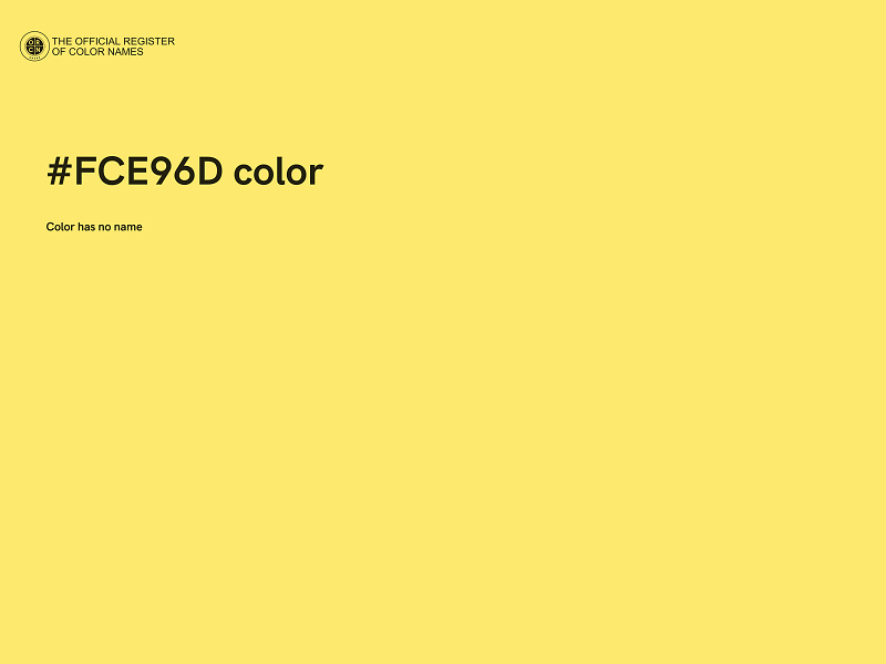 #FCE96D color image