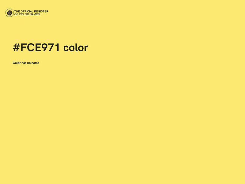 #FCE971 color image