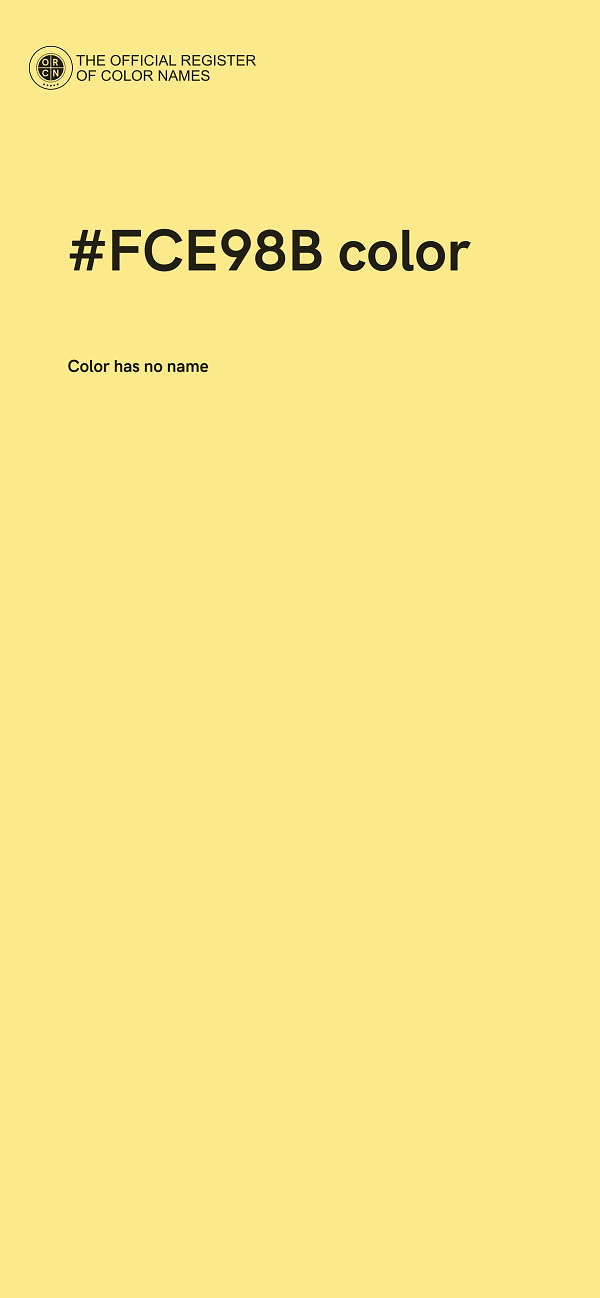 #FCE98B color image