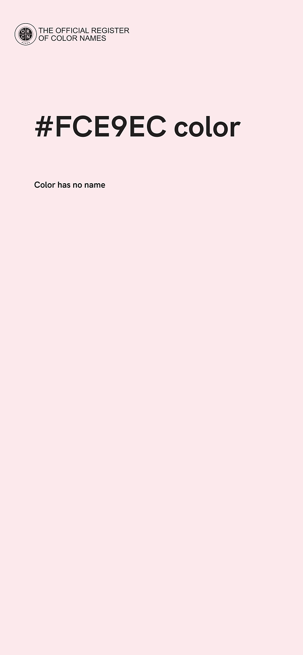 #FCE9EC color image