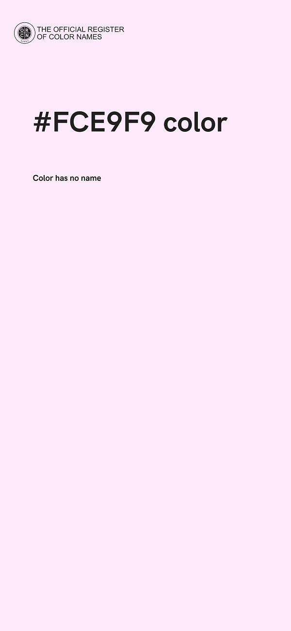 #FCE9F9 color image