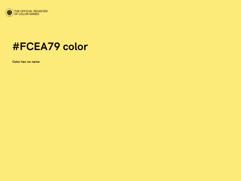 #FCEA79 color image