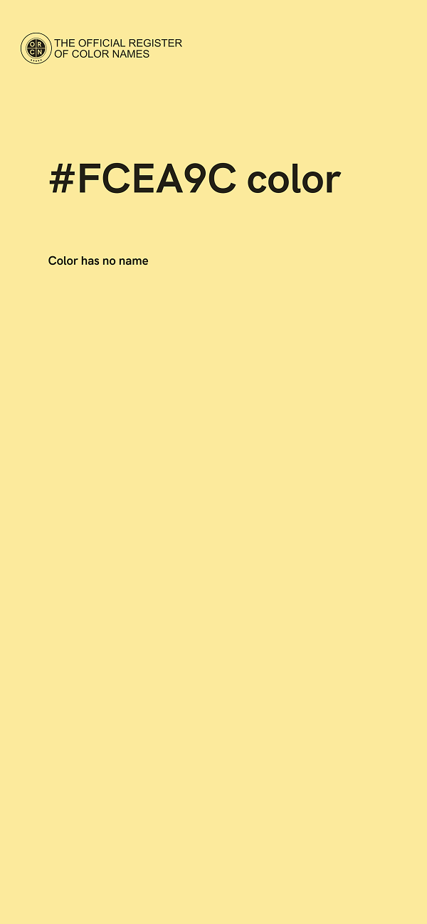 #FCEA9C color image
