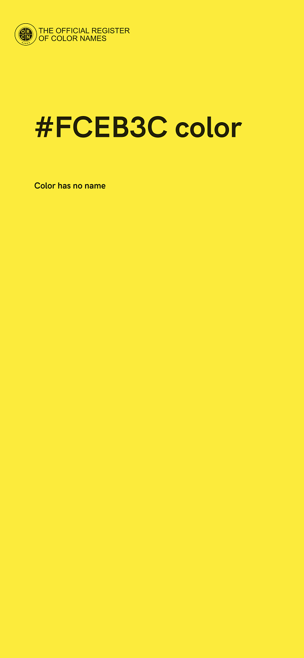 #FCEB3C color image