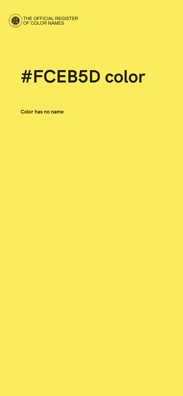 #FCEB5D color image