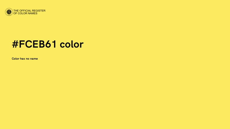 #FCEB61 color image