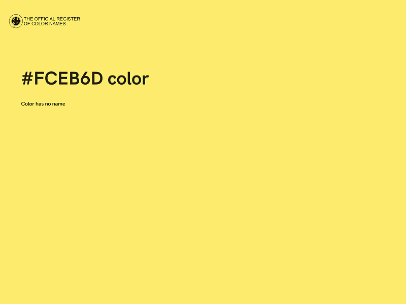 #FCEB6D color image