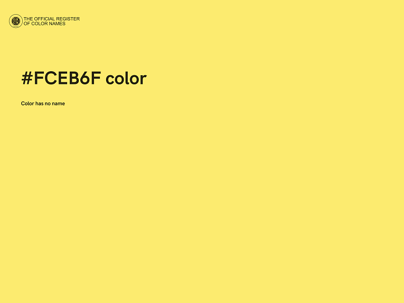 #FCEB6F color image