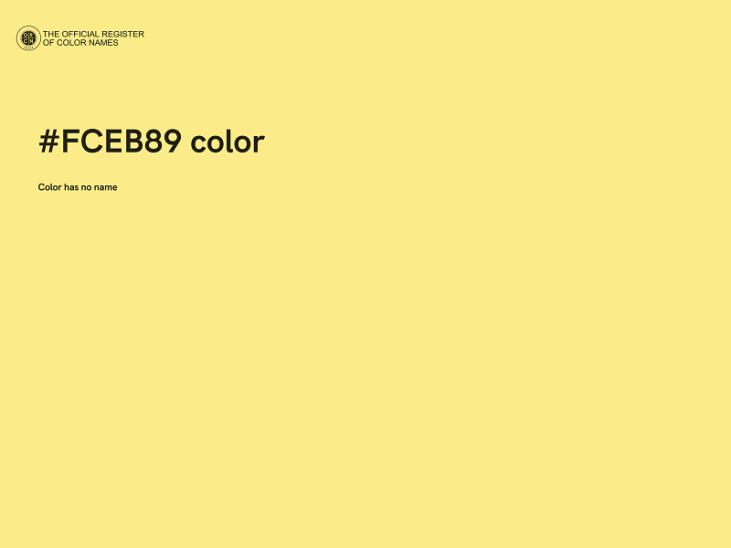 #FCEB89 color image