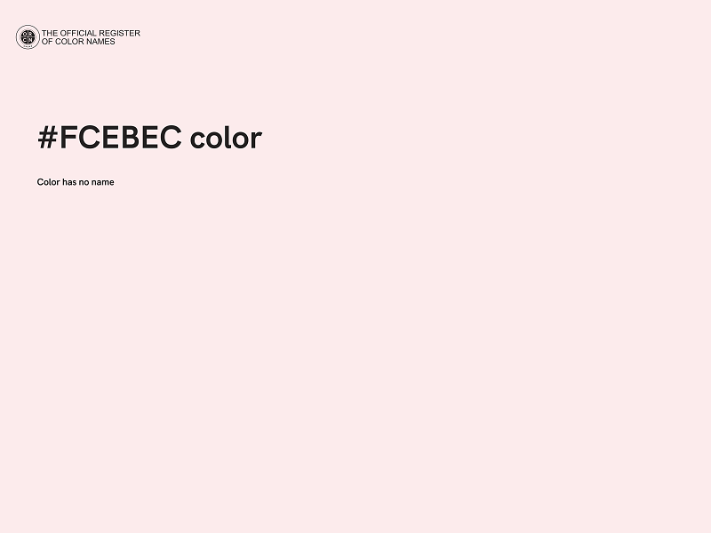 #FCEBEC color image