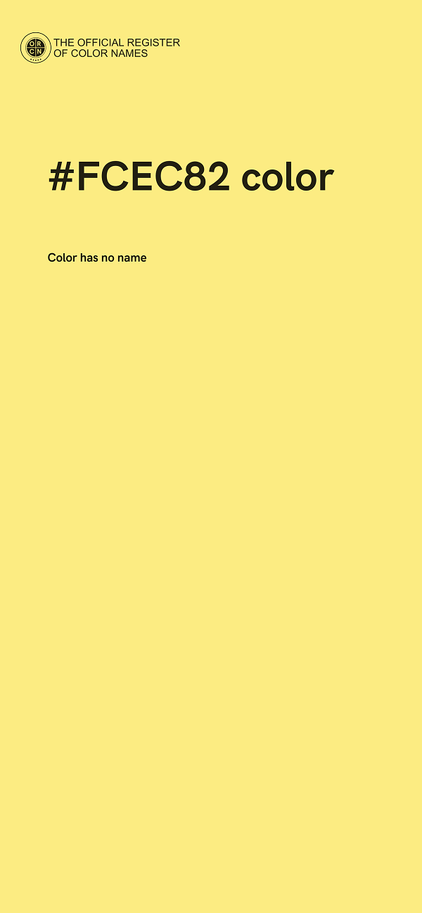 #FCEC82 color image