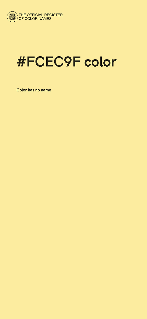 #FCEC9F color image