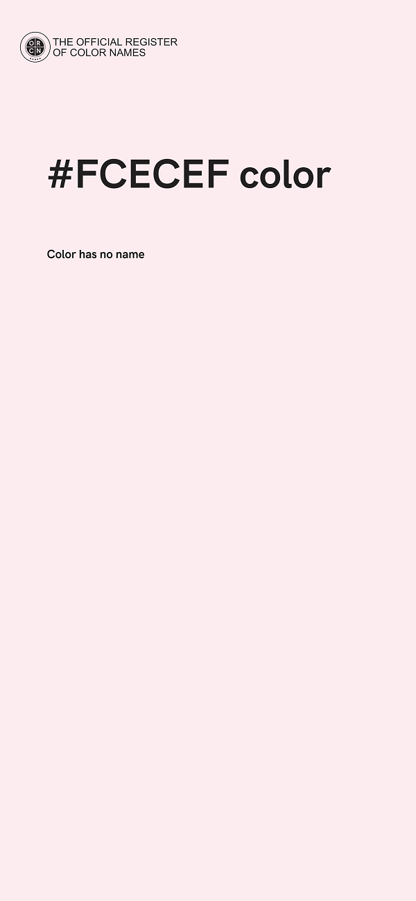 #FCECEF color image