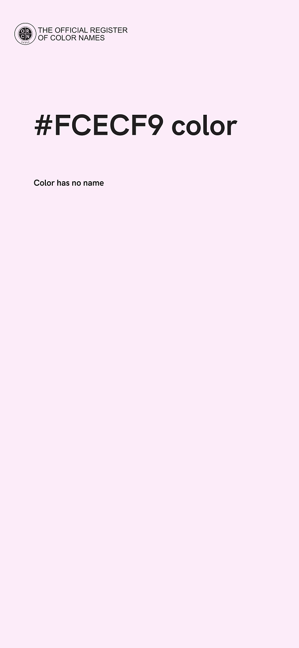 #FCECF9 color image