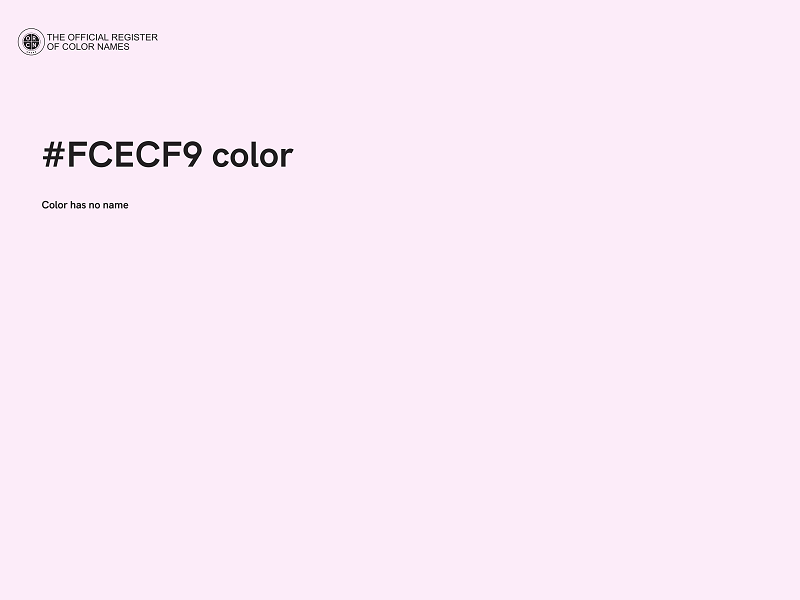 #FCECF9 color image