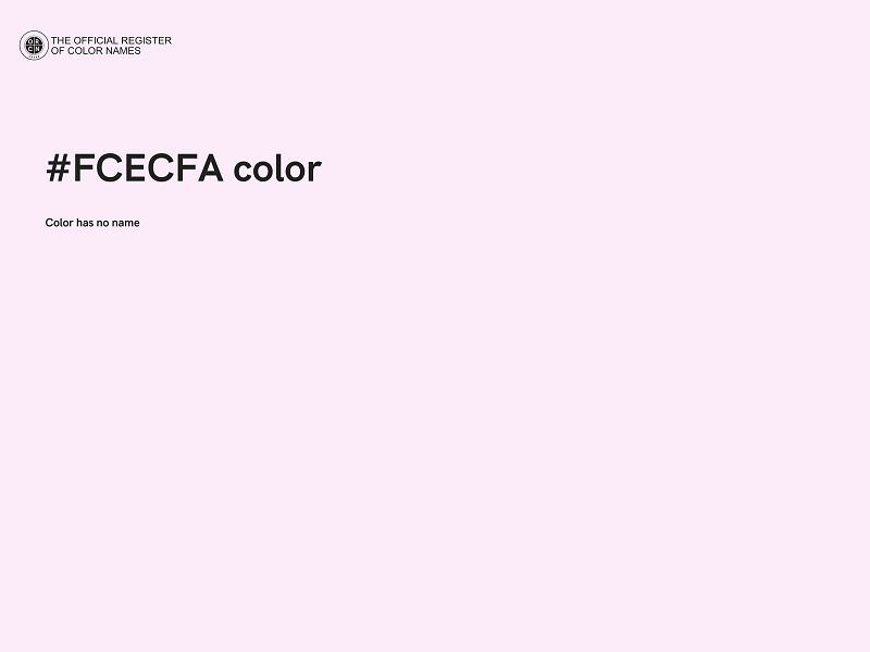 #FCECFA color image