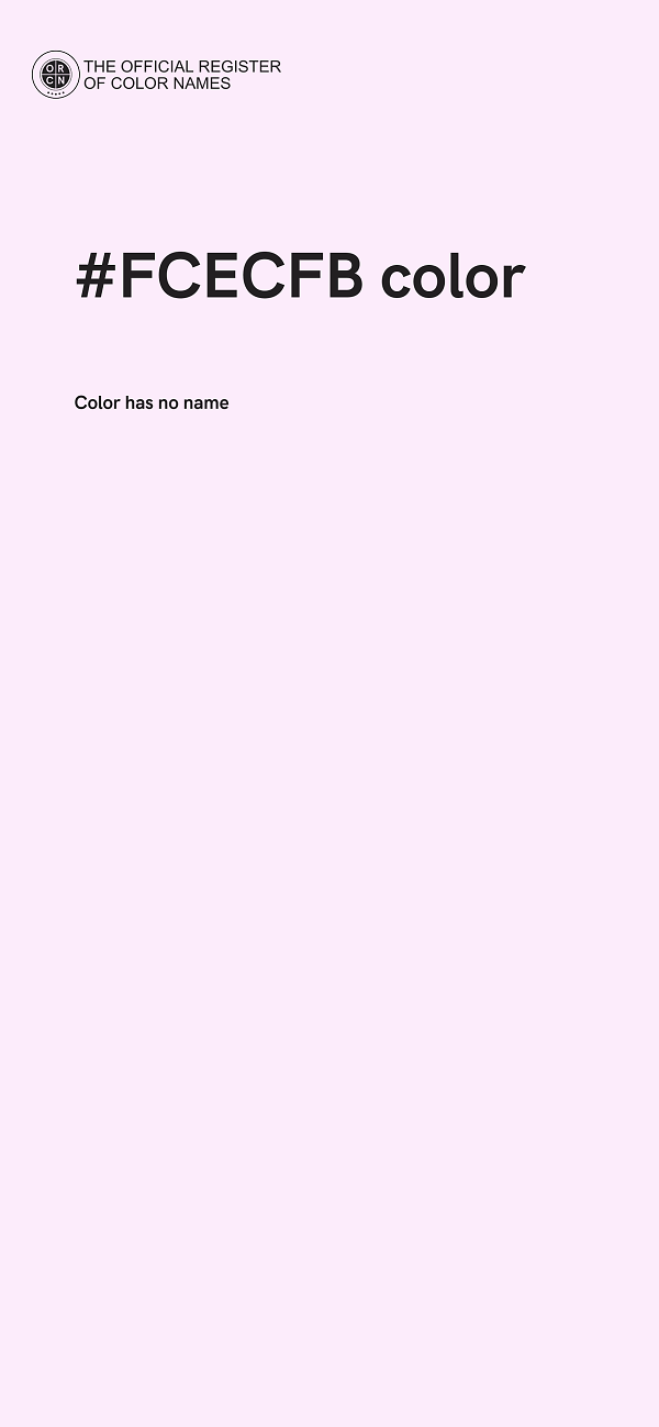 #FCECFB color image