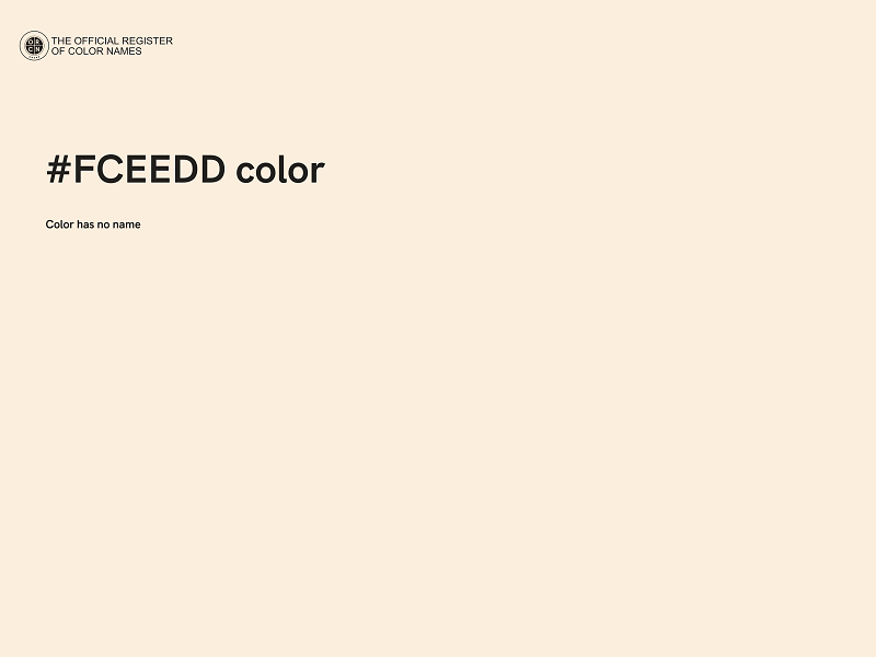 #FCEEDD color image