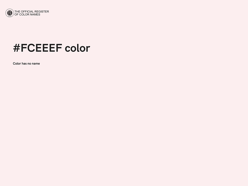 #FCEEEF color image