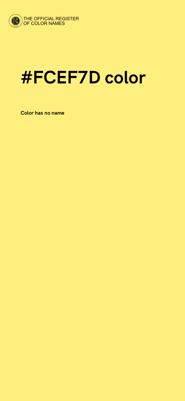 #FCEF7D color image