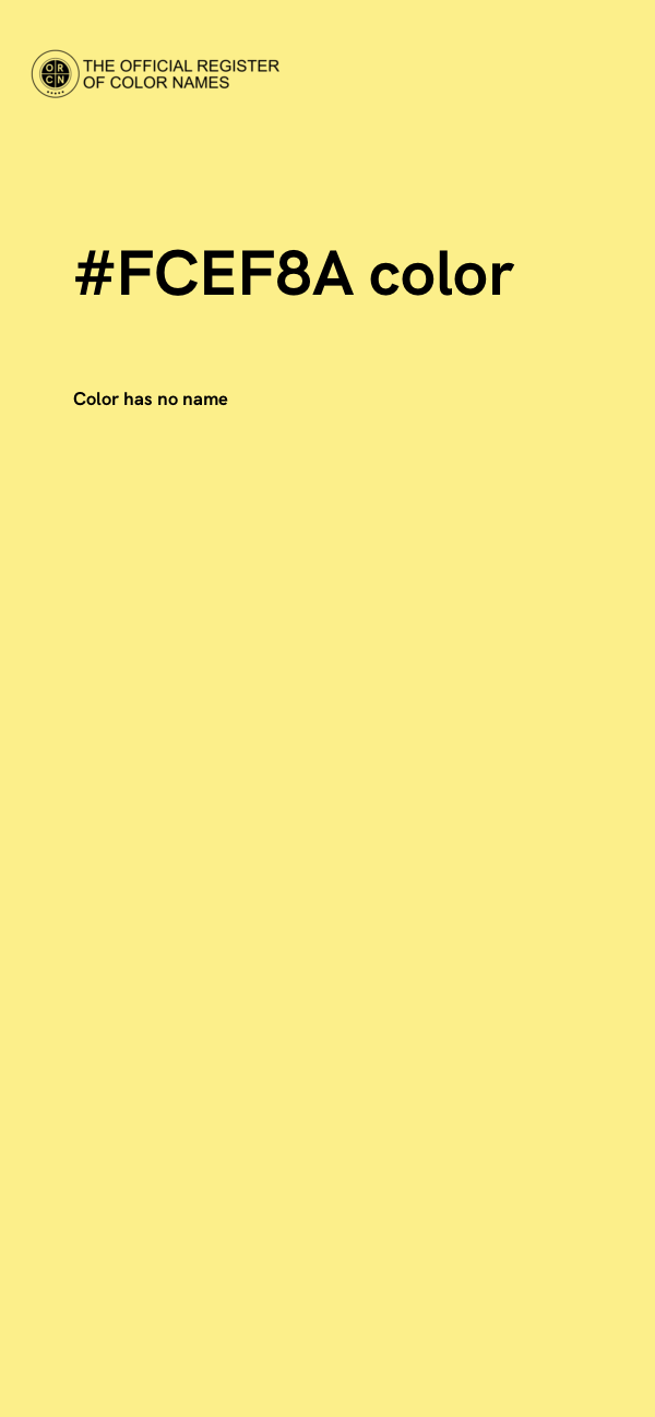 #FCEF8A color image
