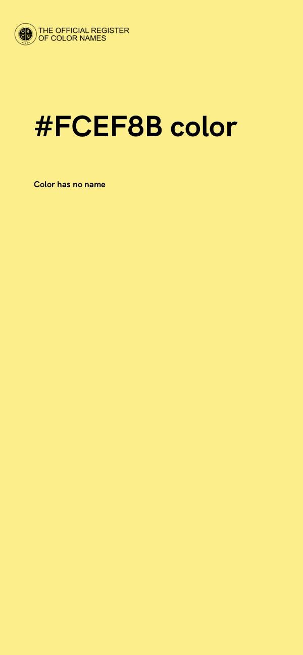 #FCEF8B color image