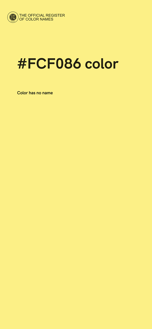 #FCF086 color image