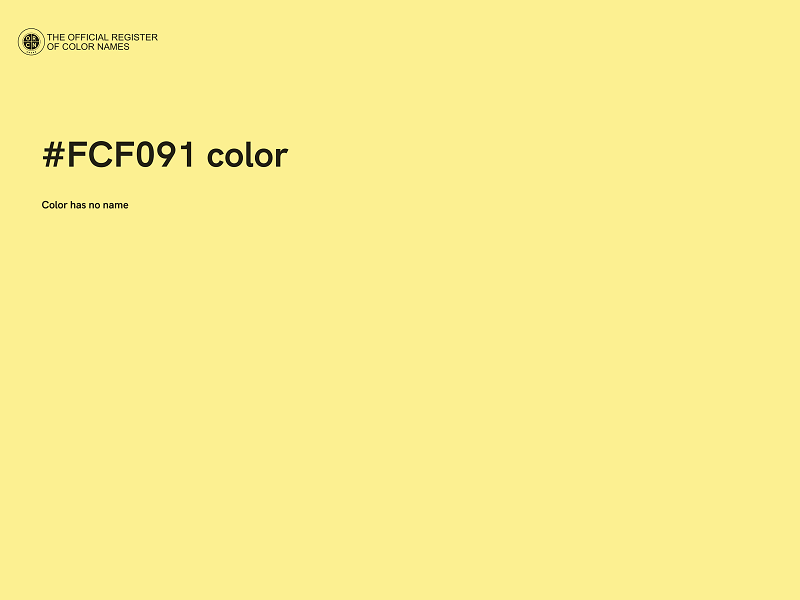 #FCF091 color image