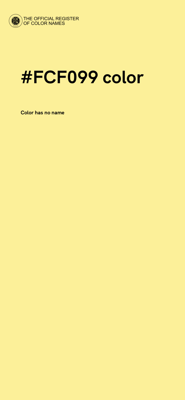 #FCF099 color image