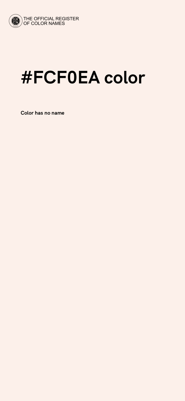 #FCF0EA color image